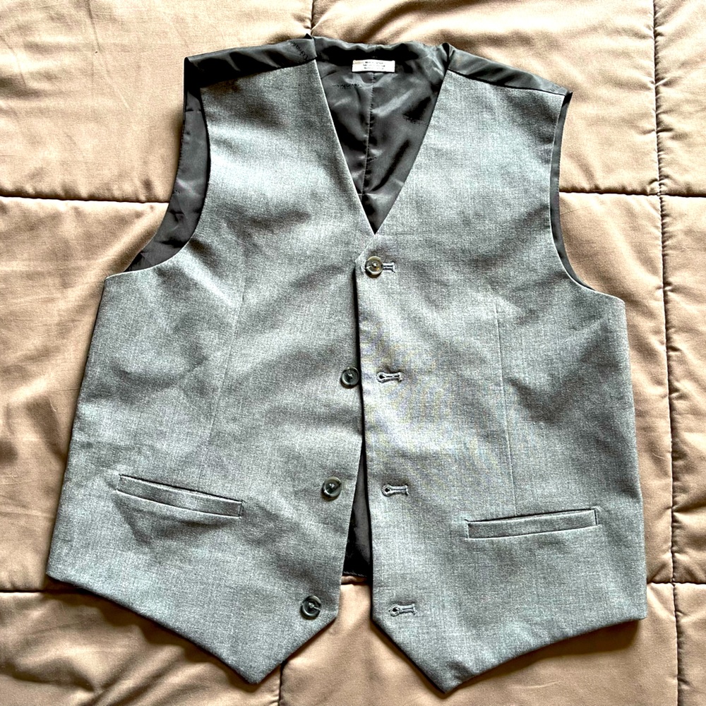 Boys Suit - Vest, Pants and Lavender button up shirt.